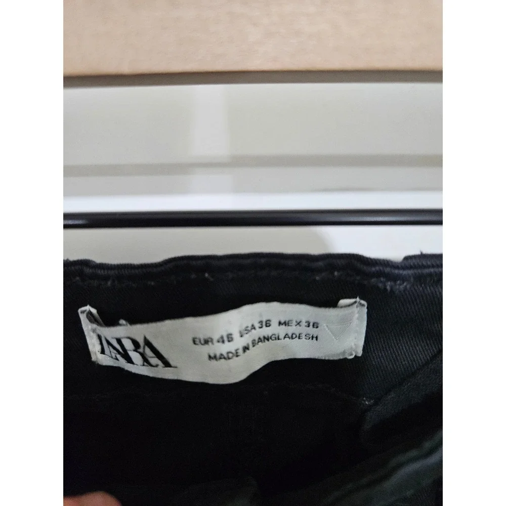 Zara Man Black Technical Cargo Pants Men 36 Utility Streetwear Trousers DNWR